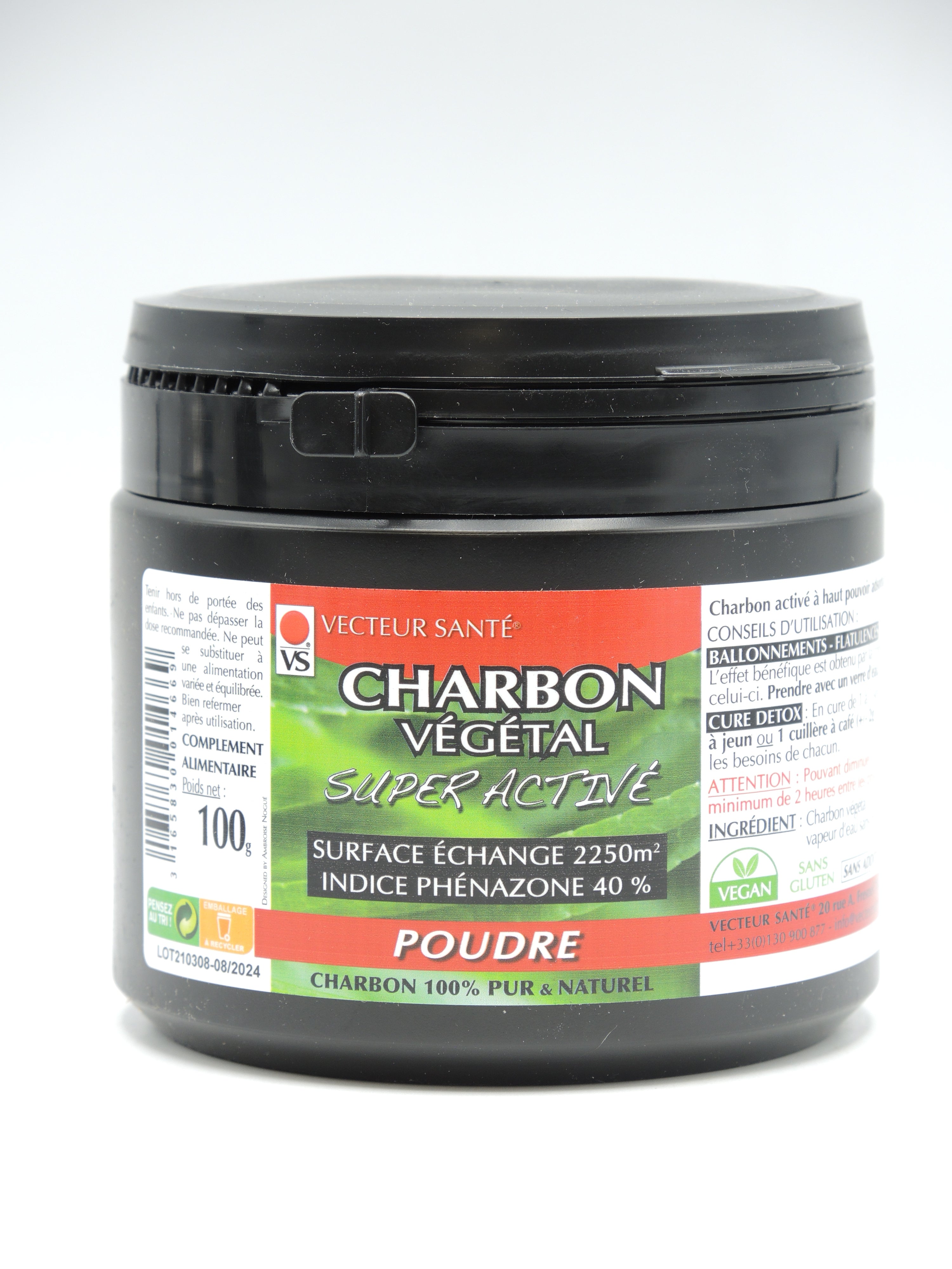 Charbon végétal actif - Poudre