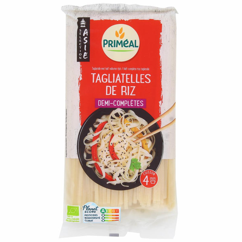 TAGLIATELLES THAÏES DE RIZ, DEMI-COMPLETES, 400g, Primeal