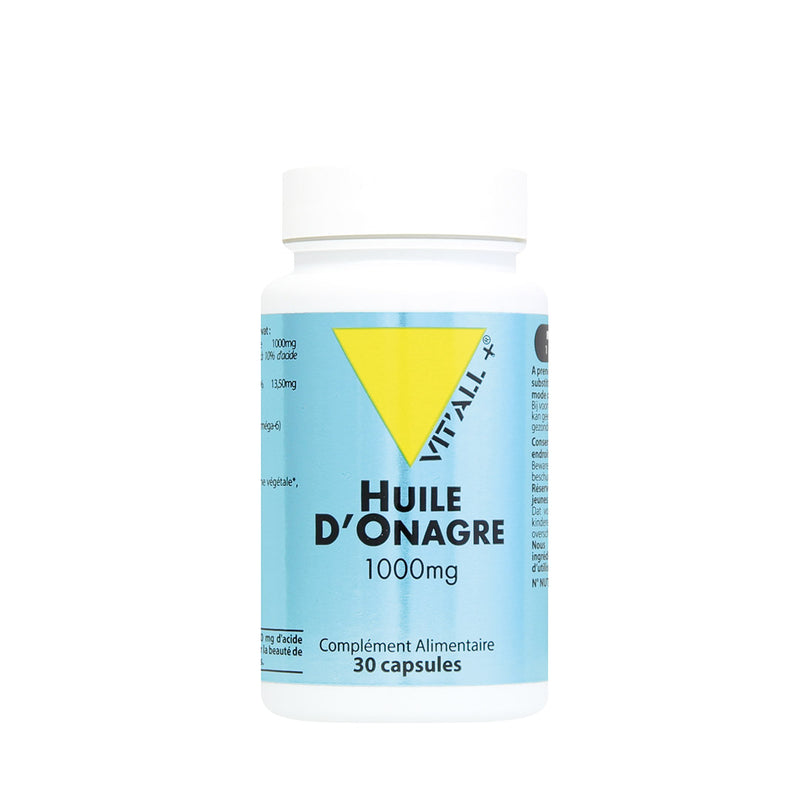 Huile d’Onagre 1000mg, 30 gélules, Vit'all+