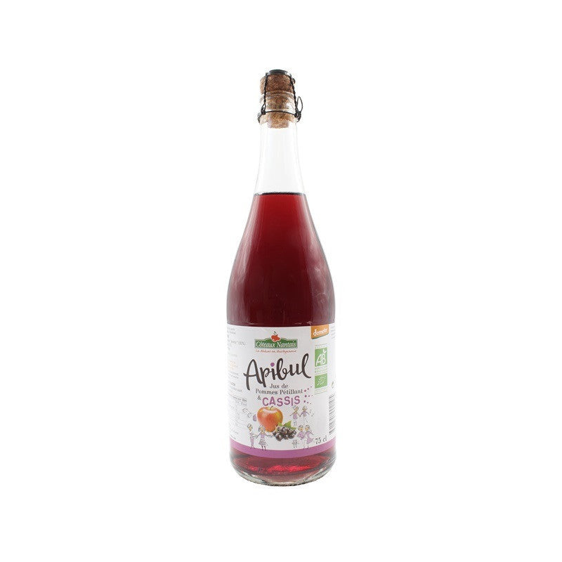 Apibul, jus de pommes cassis pétillant Demeter 75cl, Coteaux Nantais