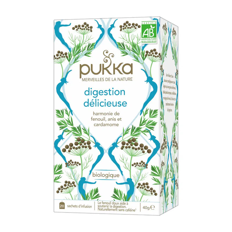 Infusion Pukka, digestion délicieuse, 20 infusettes, Pukka