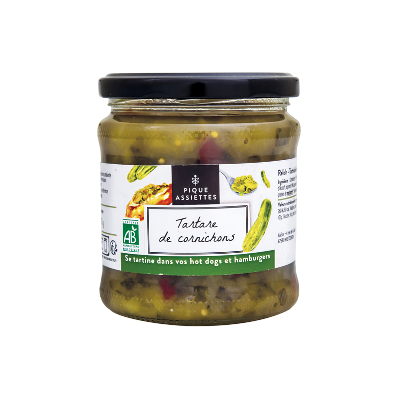 Relish, tartare de cornichons 325g, Pique assiettes