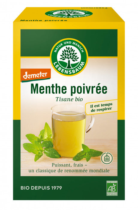 infusion menthe poivree , 20 sachets,30G,Lebensbaum