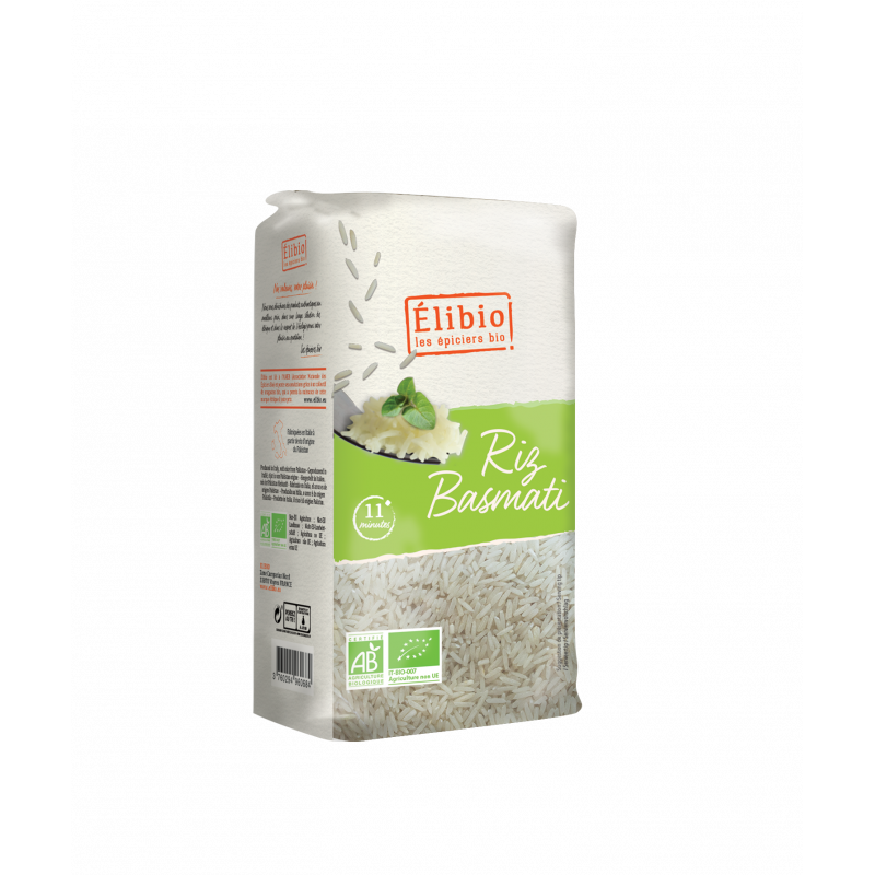 Riz Basmati blanc,1 kilo, Elibio