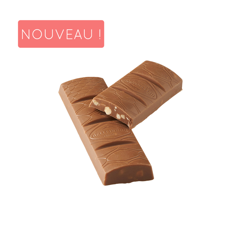 VRAC, Chokobar Lait éclats de noisettes Belledonne , 100g