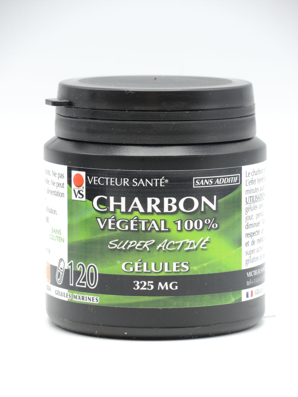 Charbon végétal - 120 gélules, Vecteur Santé