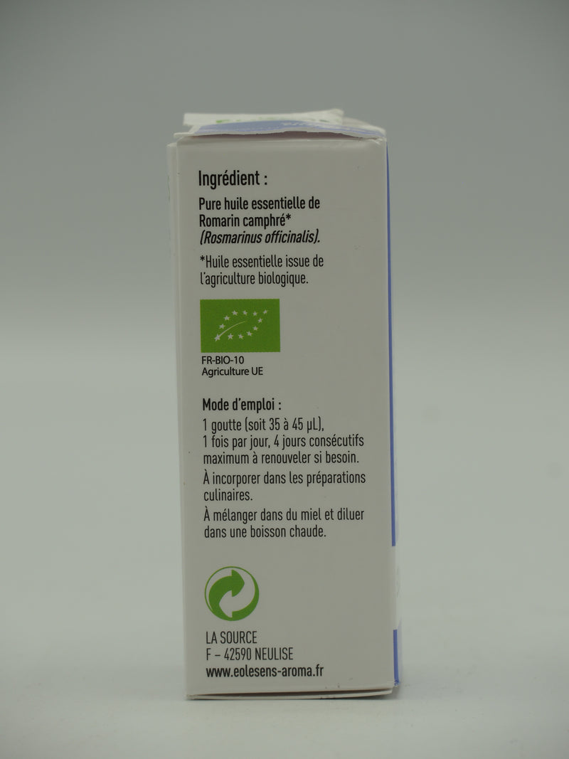 HUILE ESSENTIELLE ROMARIN CAMPHRE 10 ML, Eolesens