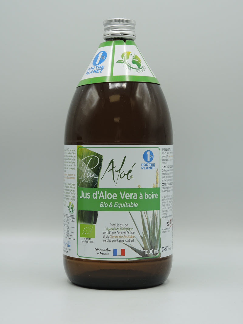 Jus d'Aloe Vera à boire,1l, Pur Aloé