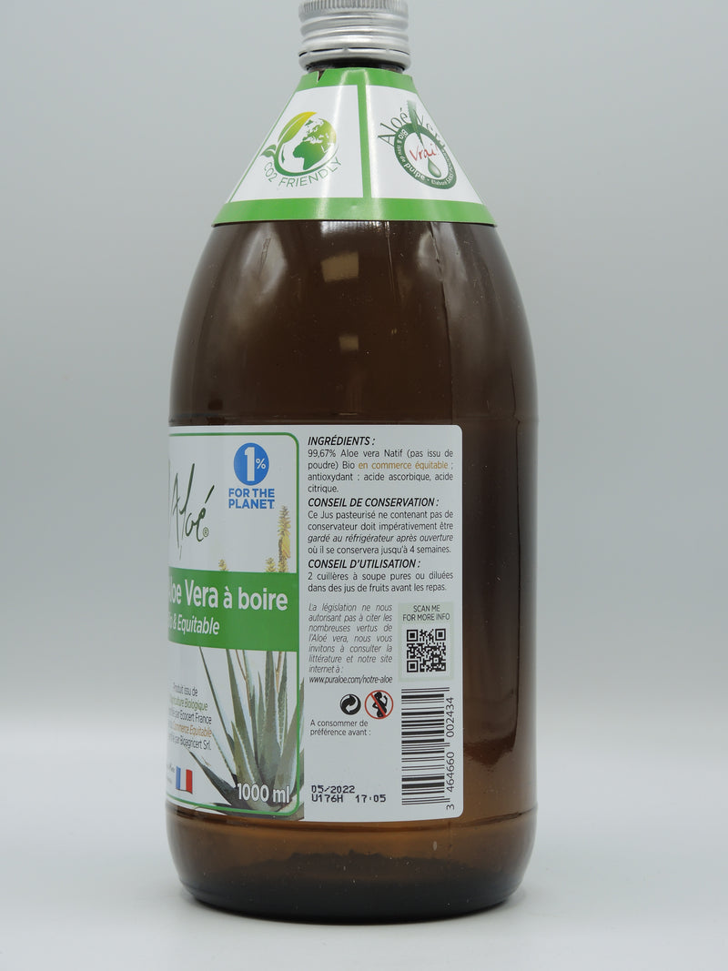 Jus d'Aloe Vera à boire,1l, Pur Aloé