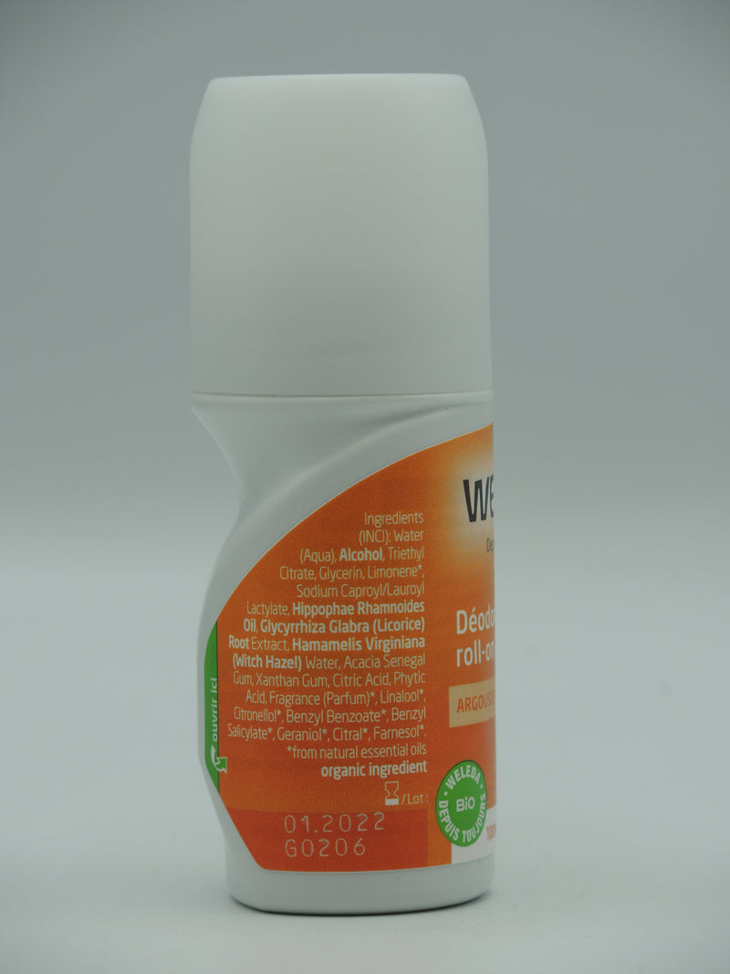 Déodorant roll-on 24h Argousier, 50ml, Weleda