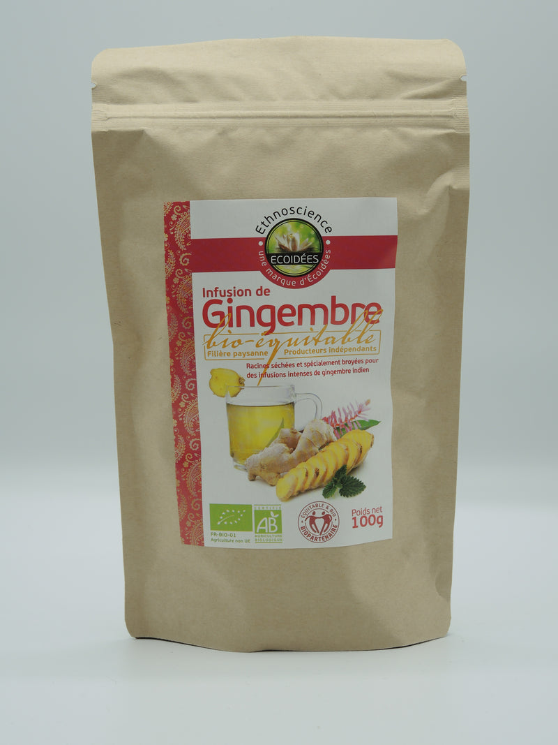 Infusion de gingembre bio, 100g, Ecoidées