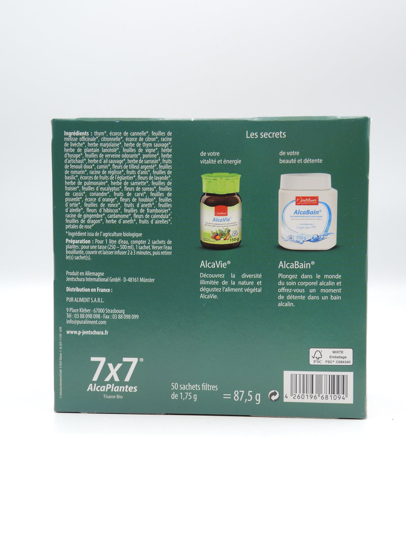 Tisane bio AlcaPlantes 7x7 Bio 50 sachets - P.Jentshura