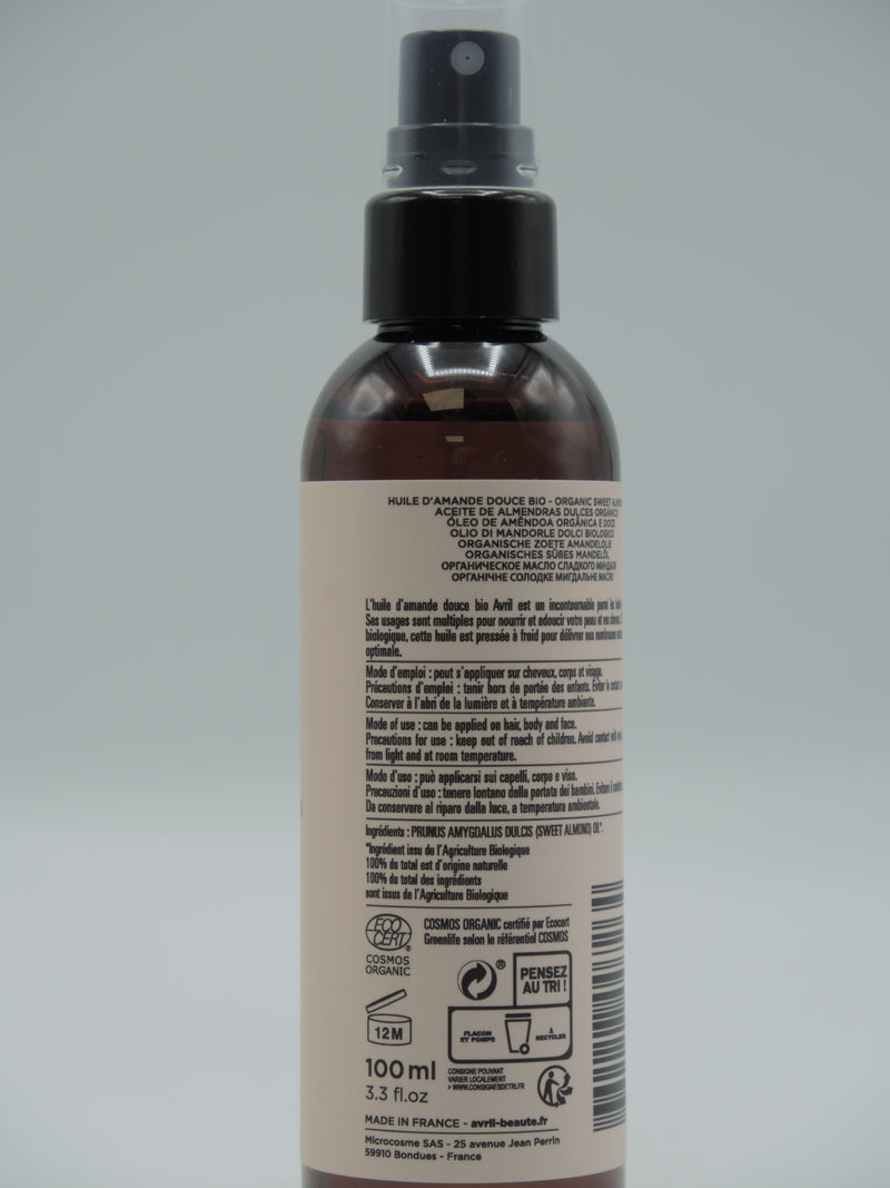 HUILE D’AMANDE DOUCE 100ML, AVRIL