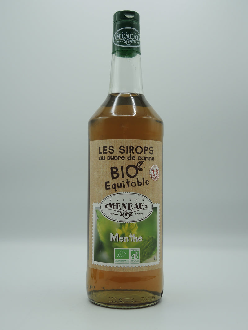 Sirop Menthe Bio Équitable, 1l, Meneau