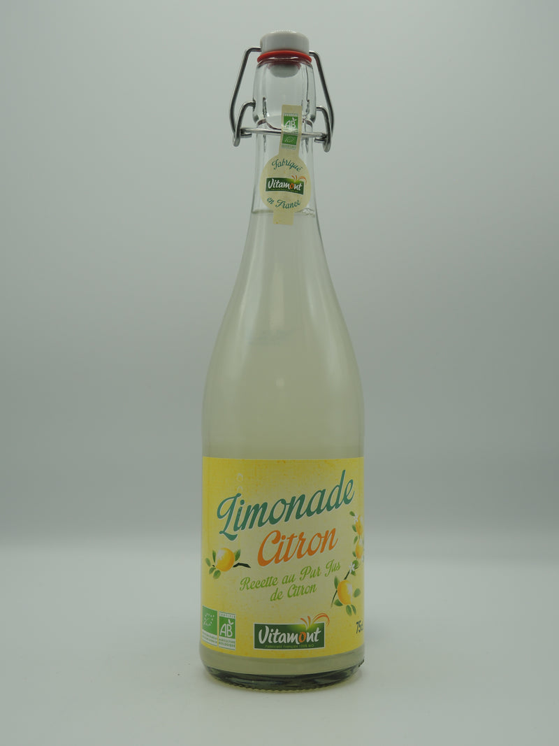 LIMONADE AU JUS DE CITRON BIO, 75cl, Vitamont