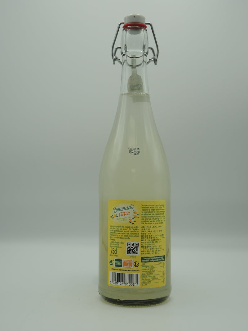 LIMONADE AU JUS DE CITRON BIO, 75cl, Vitamont