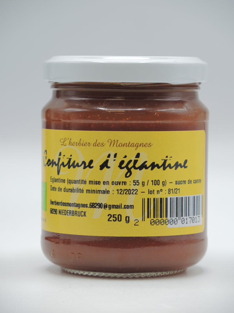 Confiture d'églantine artisanale, 250g, origine Alsace