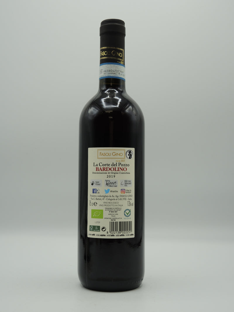 Vin Rouge Bio AOC Bardolino 2019, Cuvée La Corte Del Pozzo, Domaine Fasoli Gino d'Italie