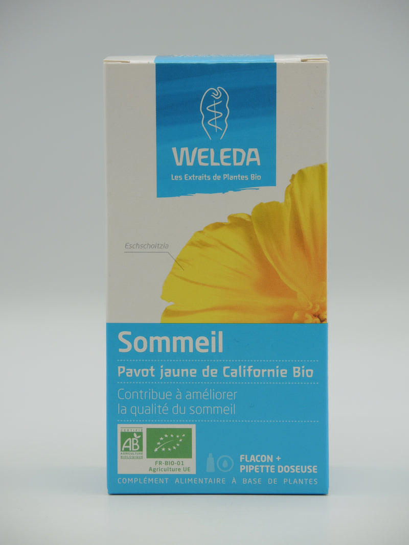 Gouttes sommeil, complément alimentaire, 60ml, Weleda