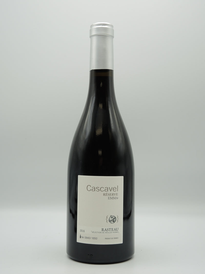 Vin Rouge Bio AOC Rasteau 2016, Vieilles Vignes, Cuvée Réserve Emma, Domaine Cascavel