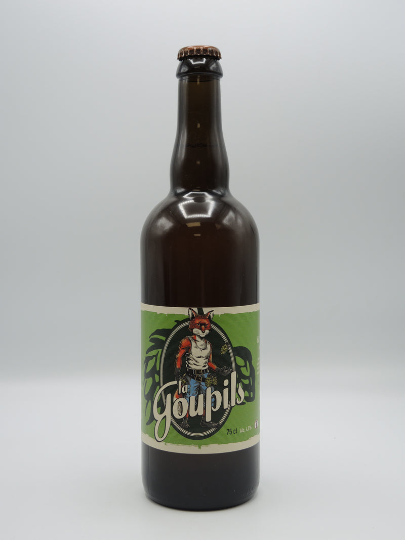 Bière Blonde Bio Artisanale Pils 75cl, la Goupils, Brasserie la Bicéphale d'Alsace