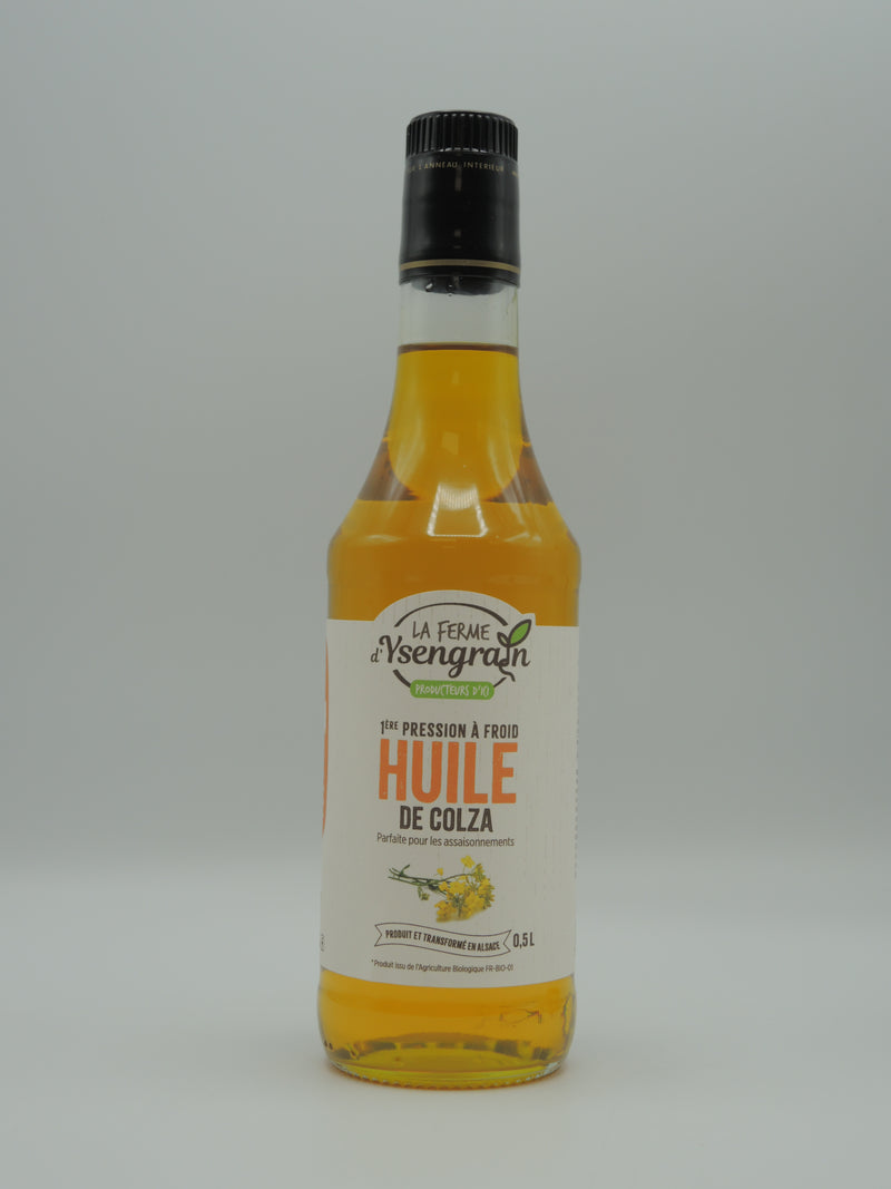 Huile de colza, 50cl, la Ferme d'Ysengrain