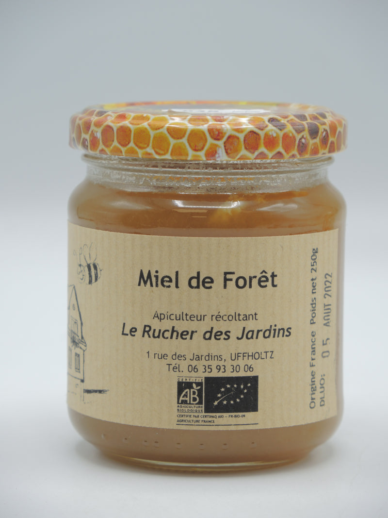 Miel de Forêt, 250g, le Rucher des Jardins d'Alsace