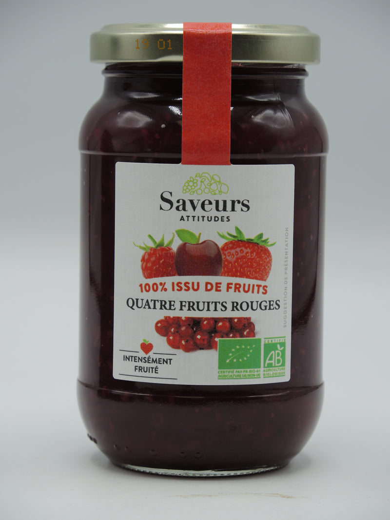 Quatre fruits rouges, 310g, Saveurs attitudes