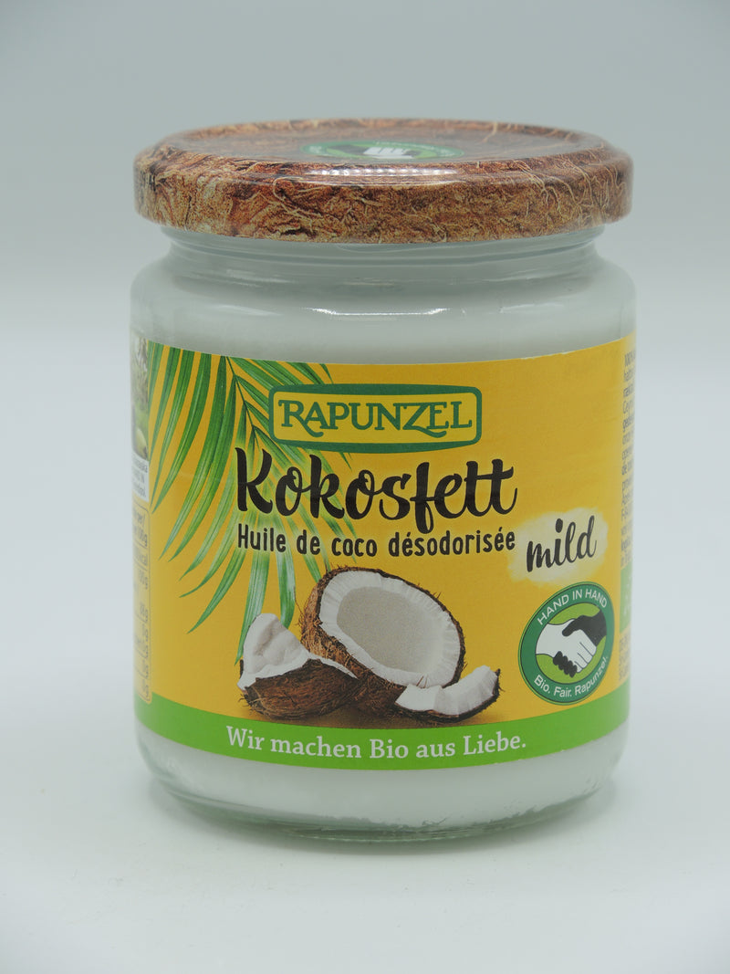 Huile de coco désodorisée, 200g, Rapunzel