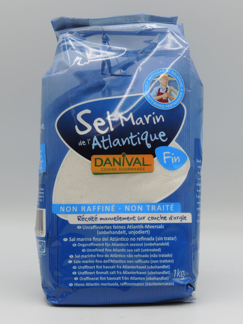 Sel marin de l'Atlantique, Fin, 1kg, Danival