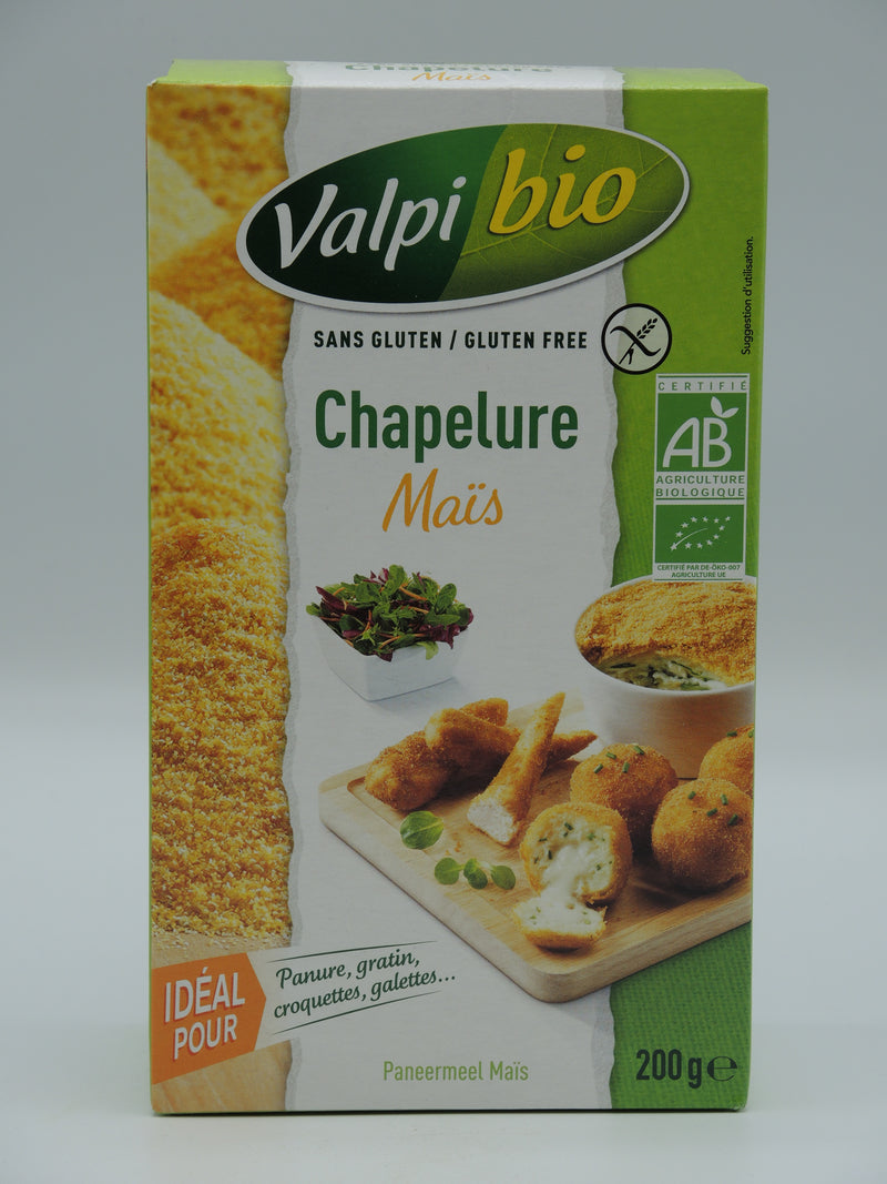 Chapelure Maïs, sans gluten, 200g, Valpibio