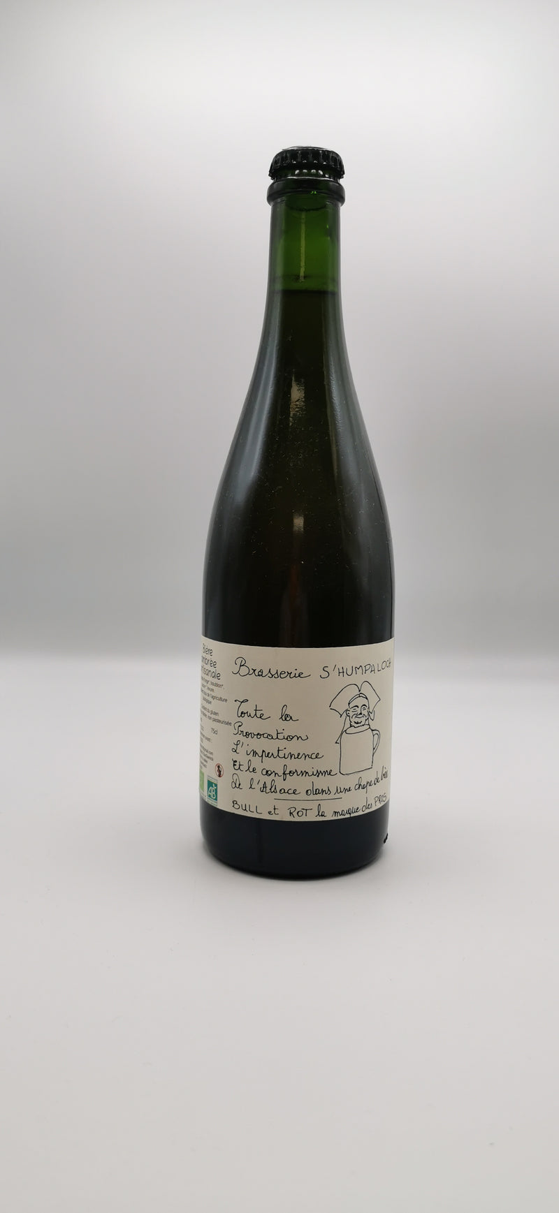 Bière Ambrée Bio Artisanale 75cl, Bull et Rot, Brasserie S'Humpaloch d'Alsace