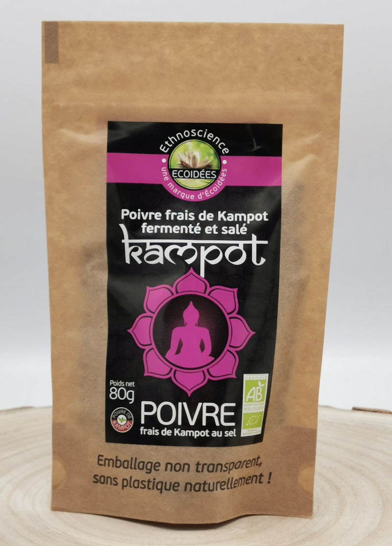 Poivre Frais de Kampot Fermenté et Salé 80g