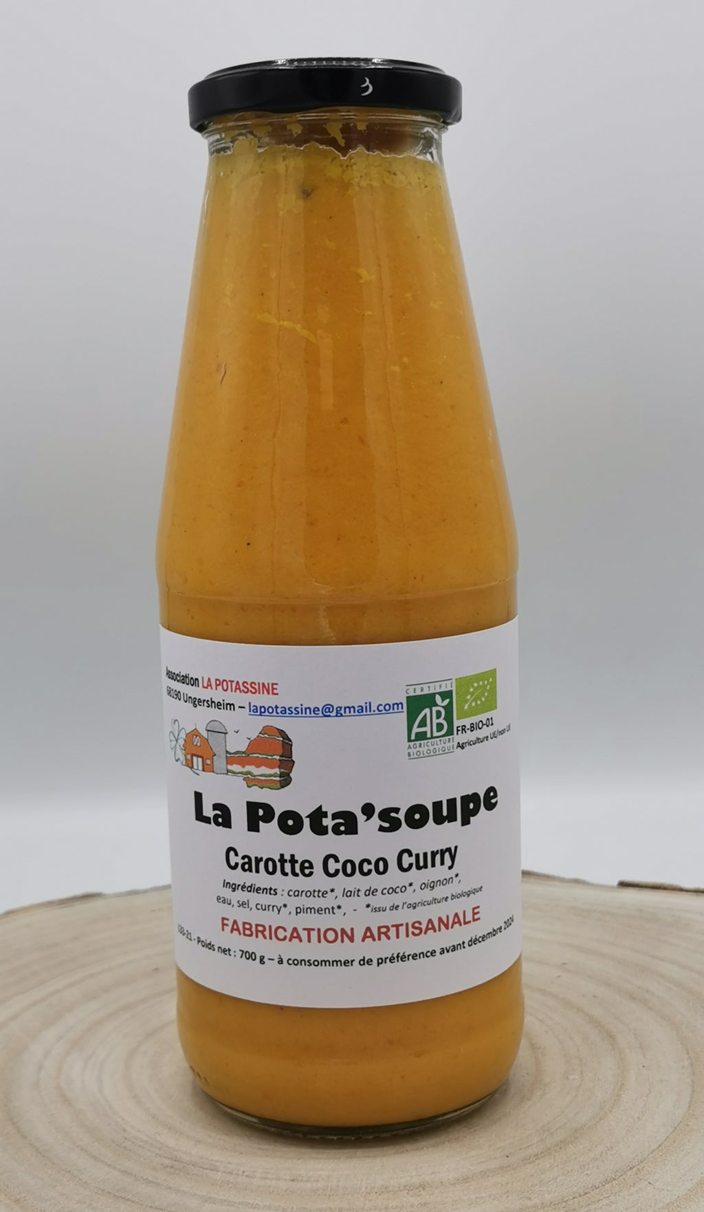 Soupe à La Carotte, Coco Et Curry 48cl Bio