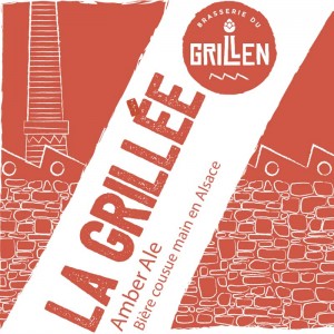 Bière Ambrée Bio Artisanale, La Grillée 75cl, Amber Ale, Brasserie du Grillen d'Alsace