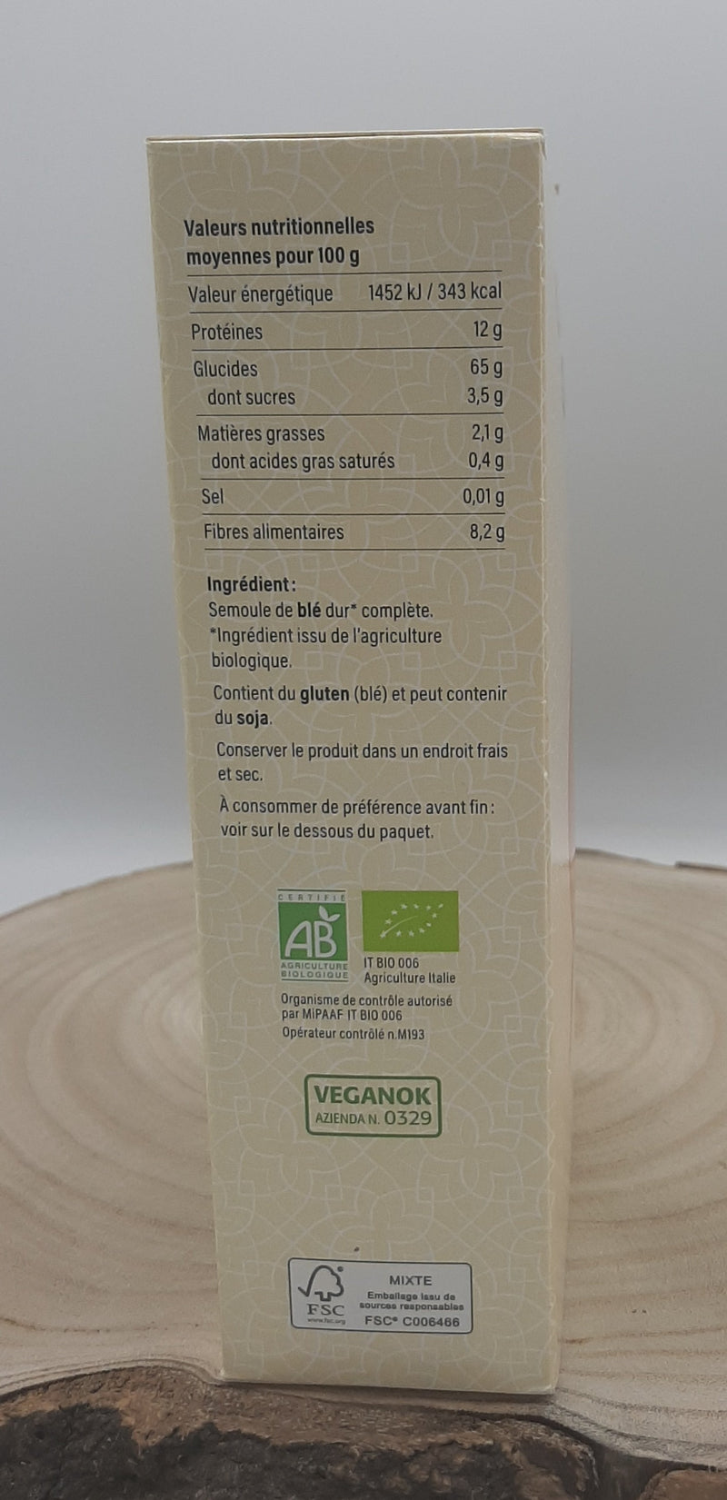 Couscous complet, 500g, Le bio pour tous