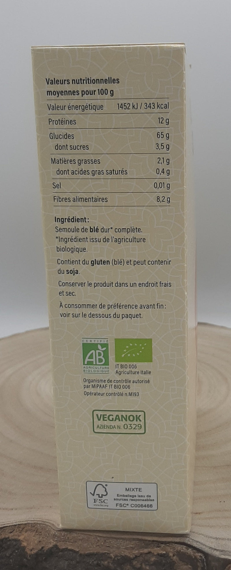 Couscous complet, 1 kilo, Le bio pour tous