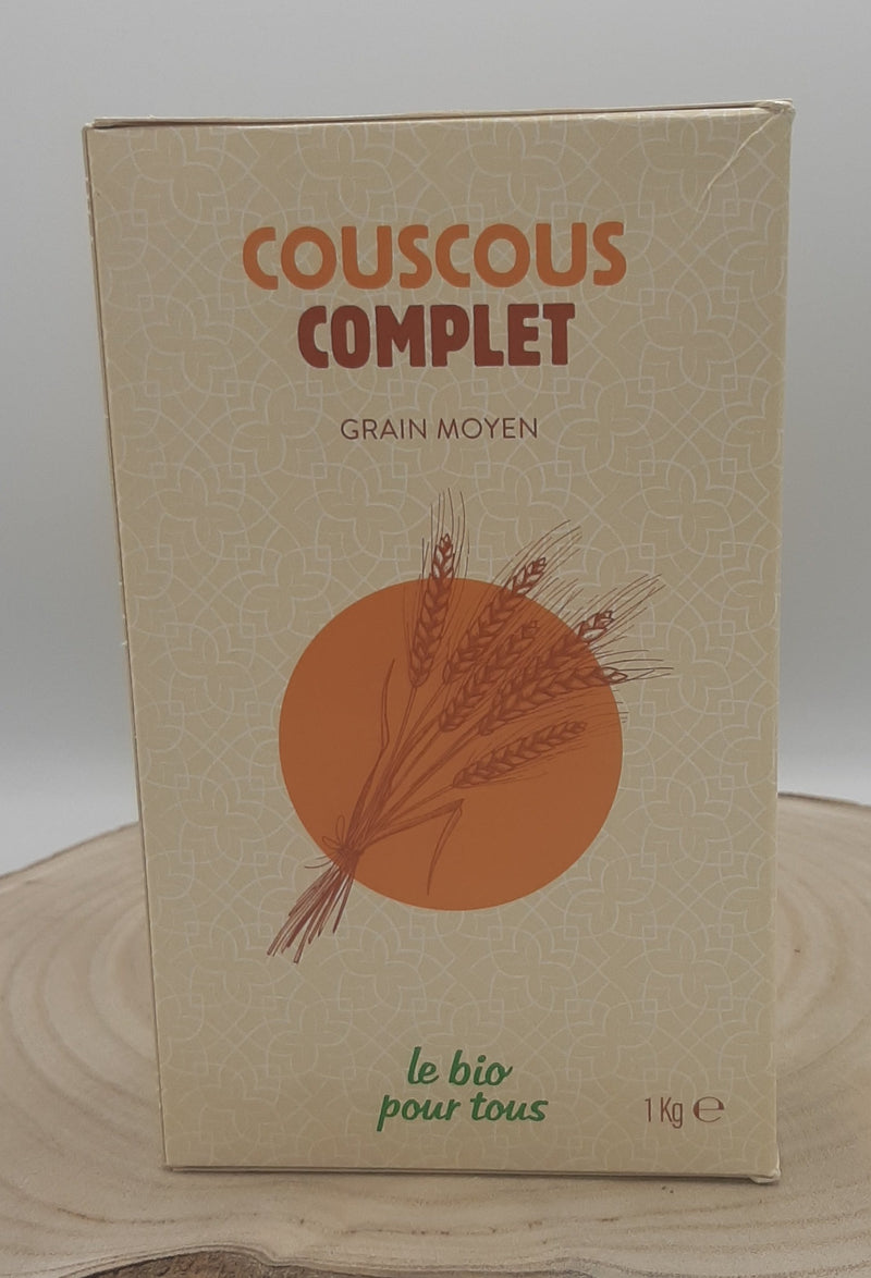 Couscous complet, 1 kilo, Le bio pour tous