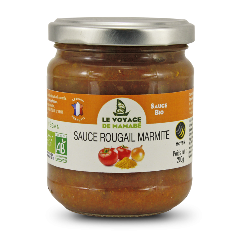 SAUCE ROUGAIL MARMITE BIO, 200g, le Voyage de Mamabé